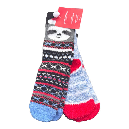 Kids Wondershop 2-Pack Ultra-Fuzzy Holiday Socks Size M/L