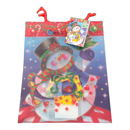 Premium Medium Sized 9" x 7.2" x 4" Assorted Christmas PVC Gift Bags