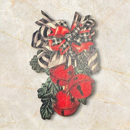 Assorted Christmas Memories Thin Wood Ornaments With String Group 1