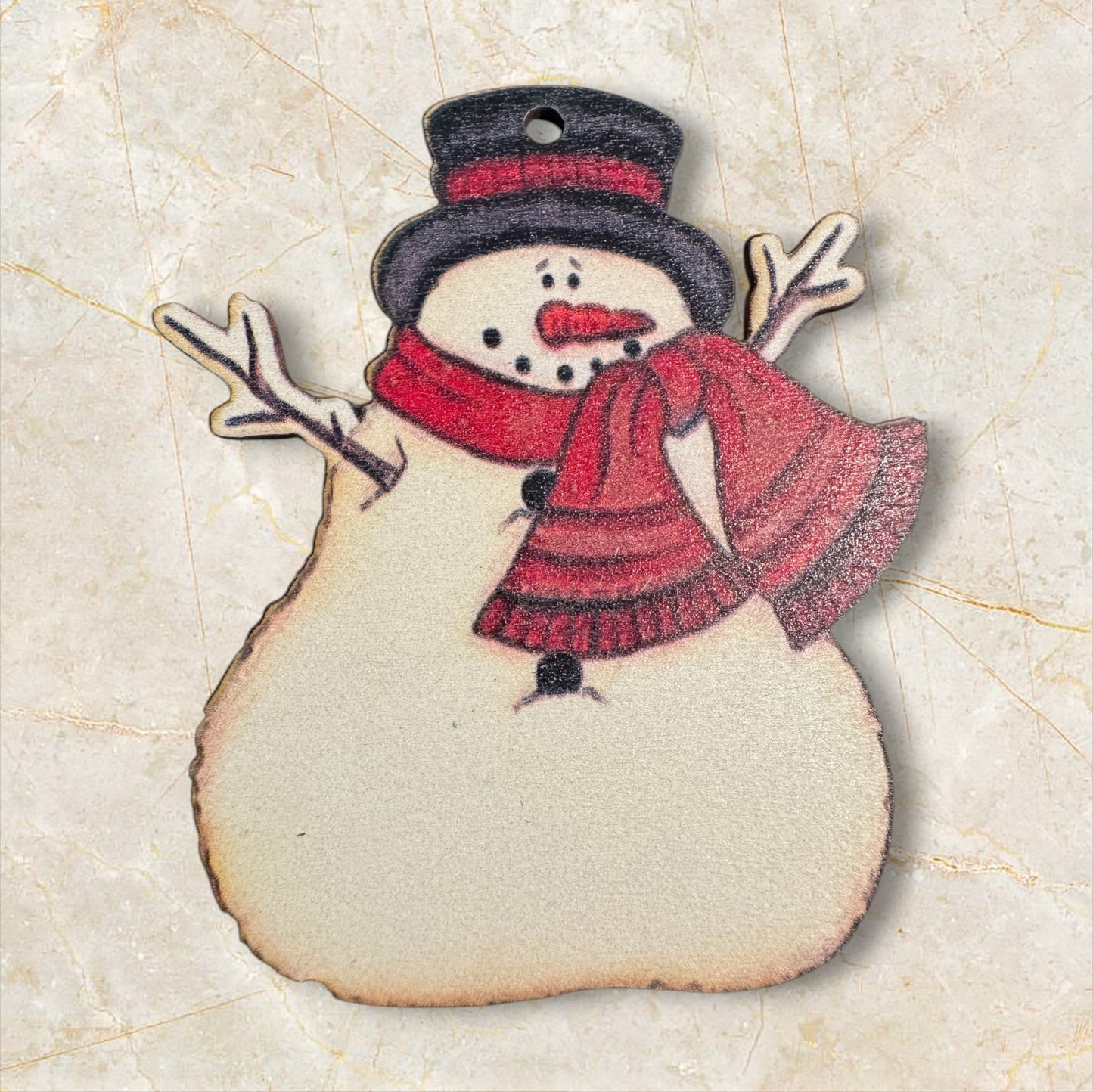 Assorted Christmas Memories Thin Wood Ornaments With String Group 1