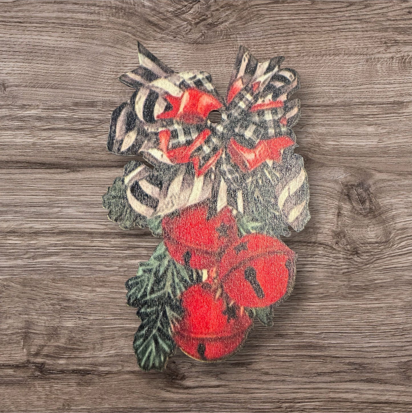 Assorted Christmas Memories Thin Wood Ornaments With String Group 1