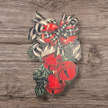 Assorted Christmas Memories Thin Wood Ornaments With String Group 1