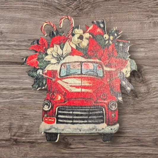 Assorted Christmas Memories Thin Wood Ornaments With String Group 1