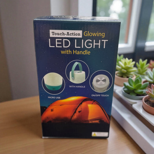 Touch-Action Glowing LED Light With Handle