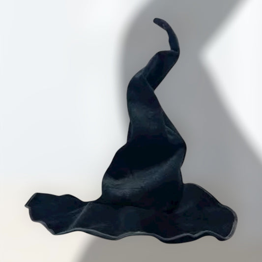 Black Witch Hat With Shapeable Wire