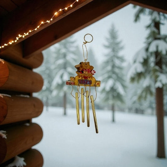 Bear With Toys 4-Tube 6" Mini Chime