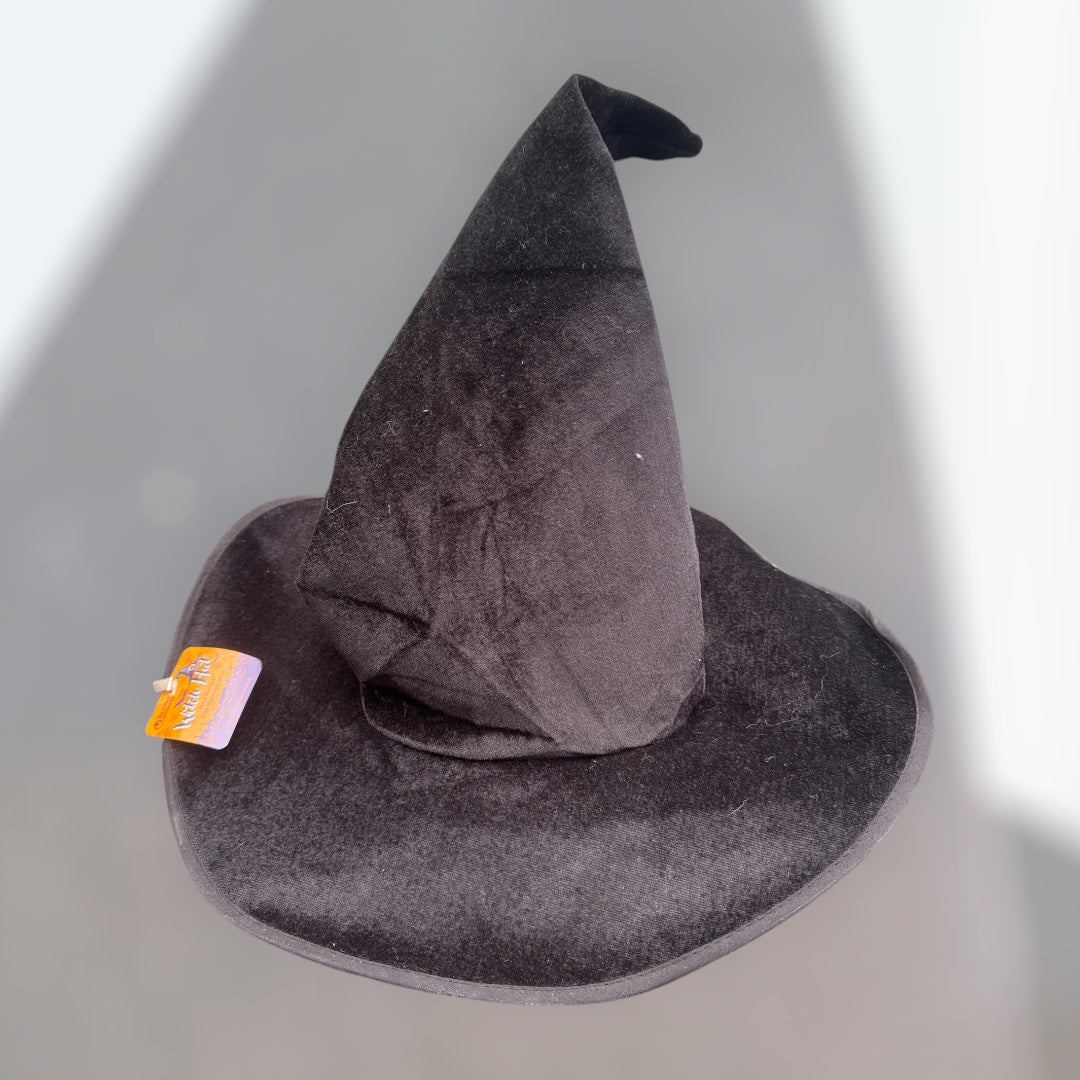 Black Witch Hat With Shapeable Wire