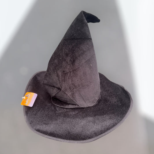 Black Witch Hat With Shapeable Wire