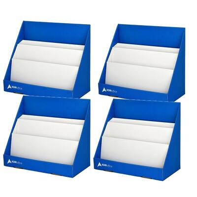 3-Tier Cardboard Counter Book Display
