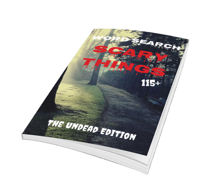 Scary Things Word Search