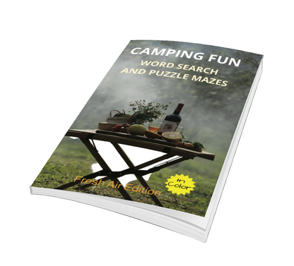 Camping Fun Word Search And Puzzle Mazes