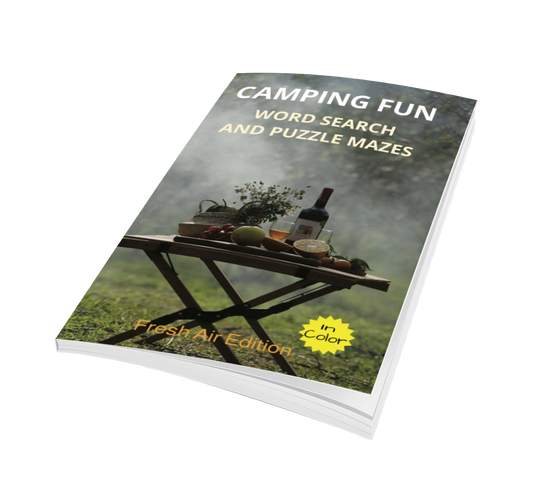Camping Fun Word Search And Puzzle Mazes In Color