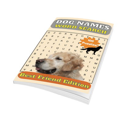 Dog Names Word Search Classic Cover 100