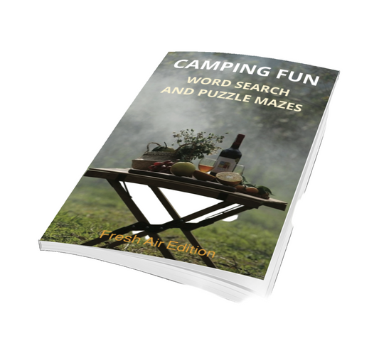 Camping Fun Word Search And Puzzle Mazes