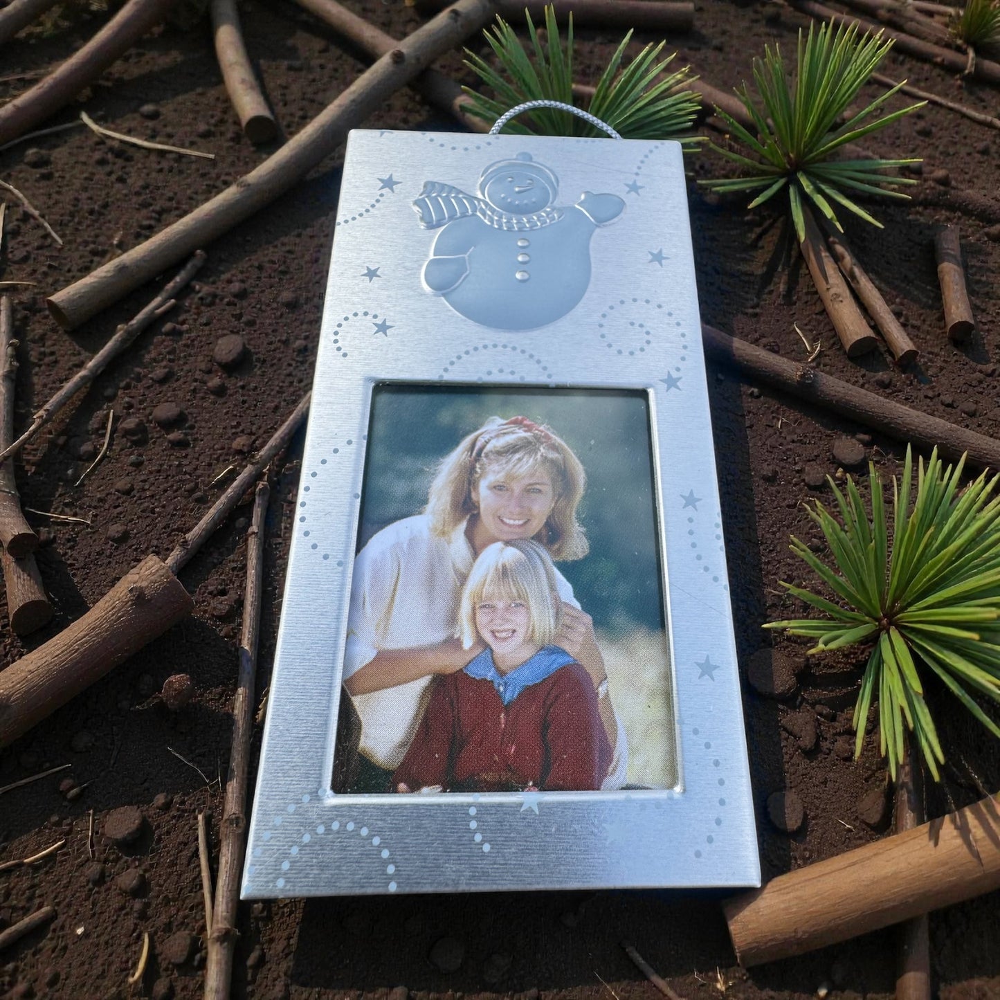 2- Pack Holiday Frame Ornament With Easel