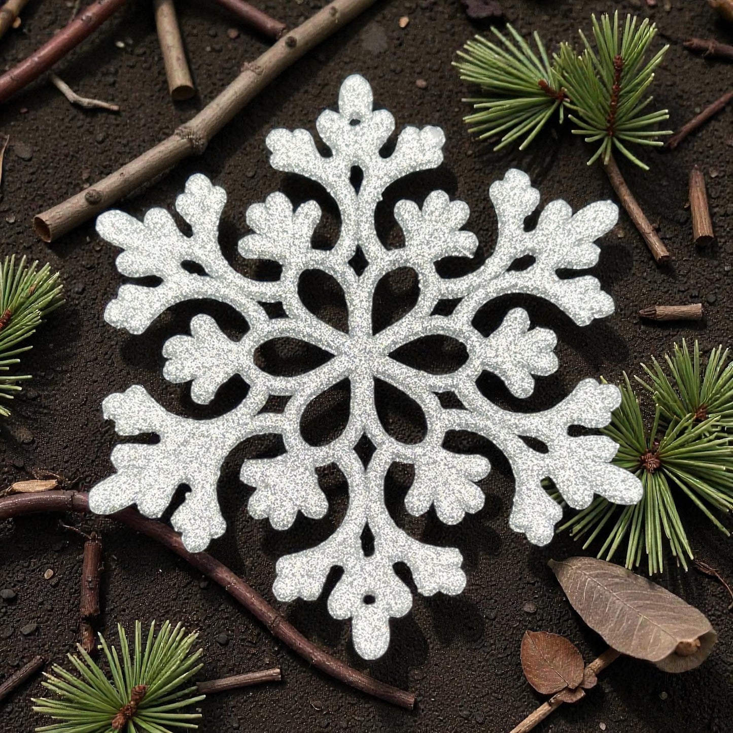 Christmas Tree Decoration Hanging Glitter Ornaments