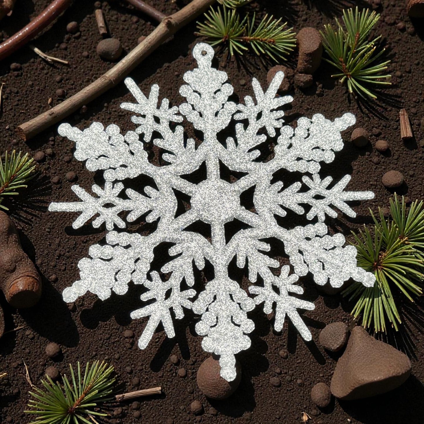 Christmas Tree Decoration Hanging Glitter Ornaments